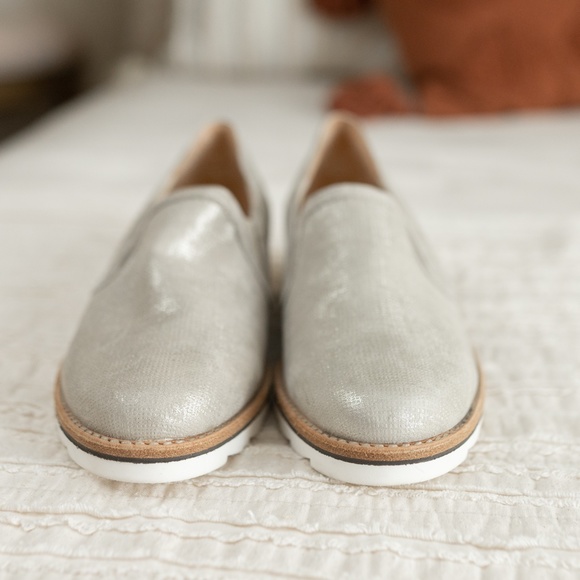 Gabor Silver Metallic Slip On Loafers MEN’S size 7 - Picture 4 of 12